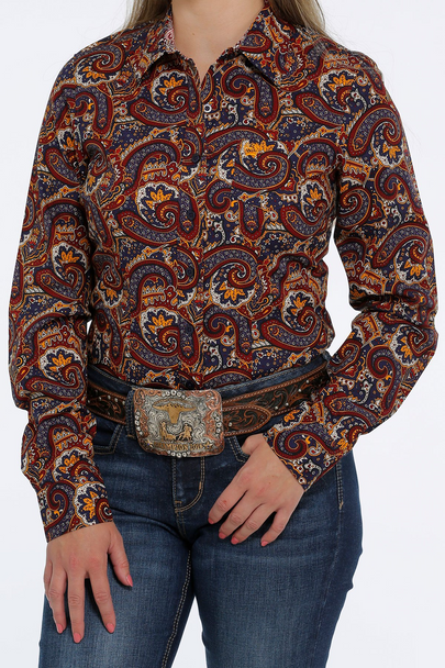 CINCH FLORAL AND PAISLEY PRINT - LADIES SHIRT  - MSW9164189