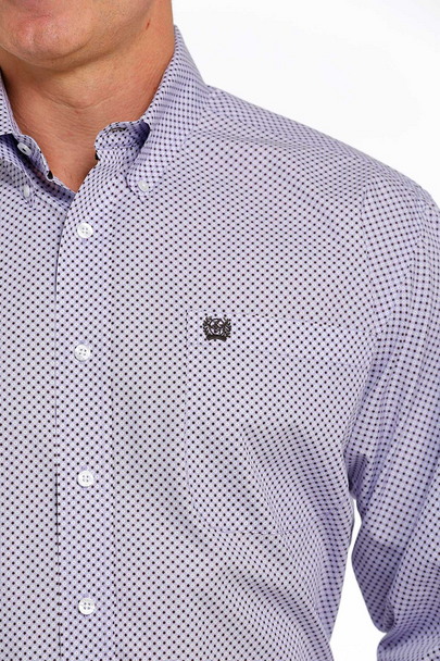 CINCH LILAC PURPLE WEAVE PRINT - MENS SHIRT  - MTW1105480