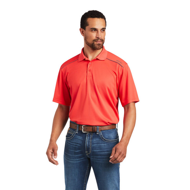 ARIAT TEK 2.0 POLO HIBISCUS - MENS POLO  - 10040596