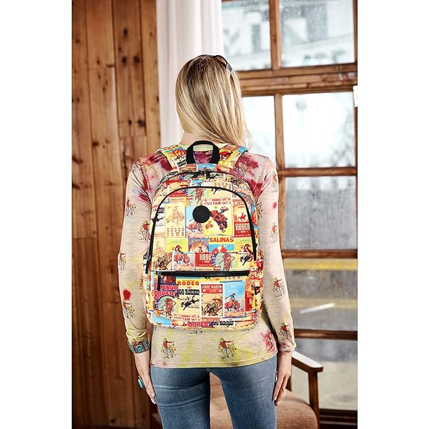 MONTANA WEST RODEO PRINT BACK PACK - ACCESSORIES BACKPACK  - MWB-2003OR