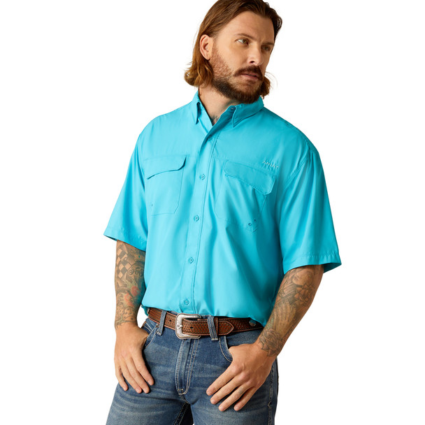 ARIAT VENTTEK OUTBOUND TURQUOISE - MENS SHIRT  - 10048734