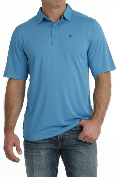 CINCH ARENAFLEX POLO BLUE - MENS POLO  - MTK1863035