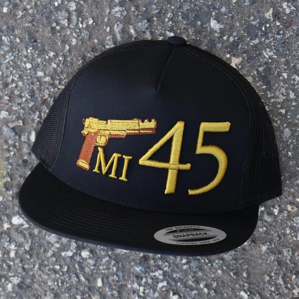 EL VIEJON MI 45 BLACK FLAT - HATS CAP  - MI 45 BLACK