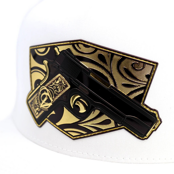 EL VIEJON CACHAS DE ORO WHITE FLAT - HATS CAP  - CACHAS DE ORO WHT FLAT