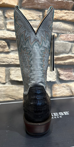 LUCCHESE BLACK CAIMAN BLUE GOAT - BOOT MENS WESTERN - M4498.WF