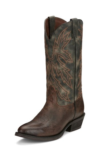 NOCONA MITCHELL ANTIQUED BROWN ROUND - BOOT MENS WESTERN - HR5575