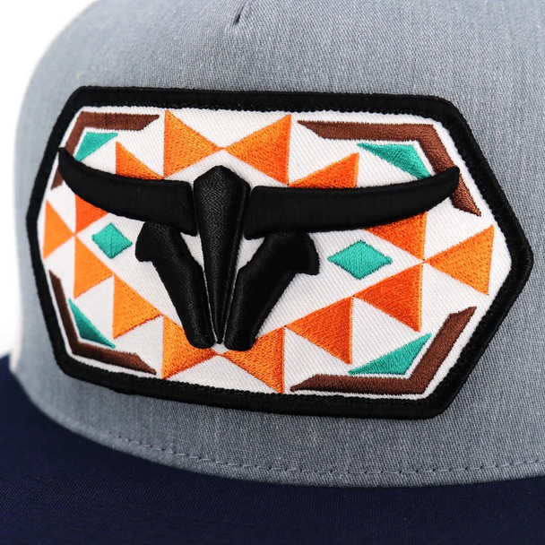 TORO BULL NATIVE NAVY HEATHER FLAT - HATS CAP  - NATIVE NAVY FLAT