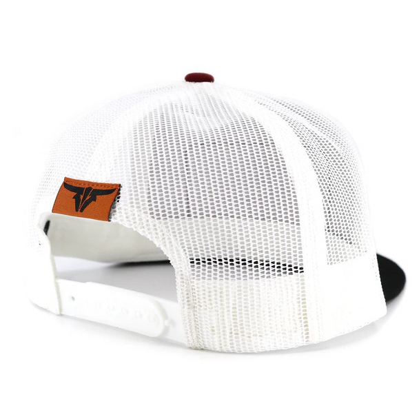 TORO BULL SONORA BLACK MAROON WHITE - HATS CAP  - SONORA MAROON FLAT