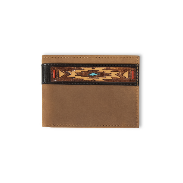 ARIAT BI FOLD SOUTHWEST LIGHT BROWN - ACCESSORIES WALLET  - A35585217