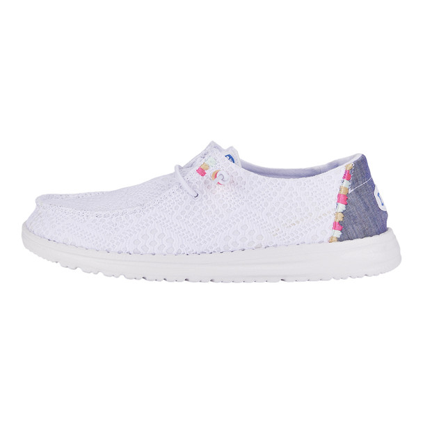 HEY DUDE WENDY BOHO CROCHET WHITE - FOOTWEAR LADIES  - 41040-100