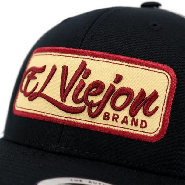 EL VIEJON EV OUTLINE MAROON PATCH TAN - HATS CAP  - EV CURVE OUTLINE MAROON