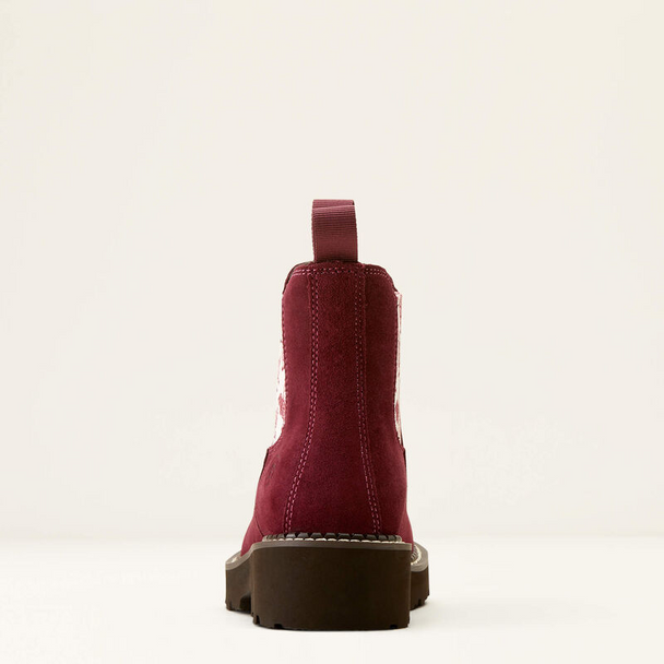 ARIAT BURGUNDY SUEDE FATBABY TWIN - BOOT LADIES  - 10050892