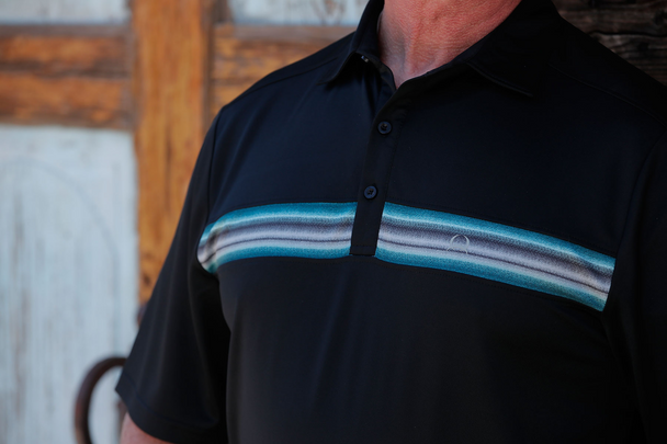 CINCH ARENAFLEX POLO BLACK - MENS POLO  - MTK1872002