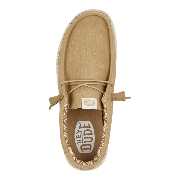 HEY DUDE WALLY STRETCH CANVAS TAN - FOOTWEAR MEN'S  - 40700-265