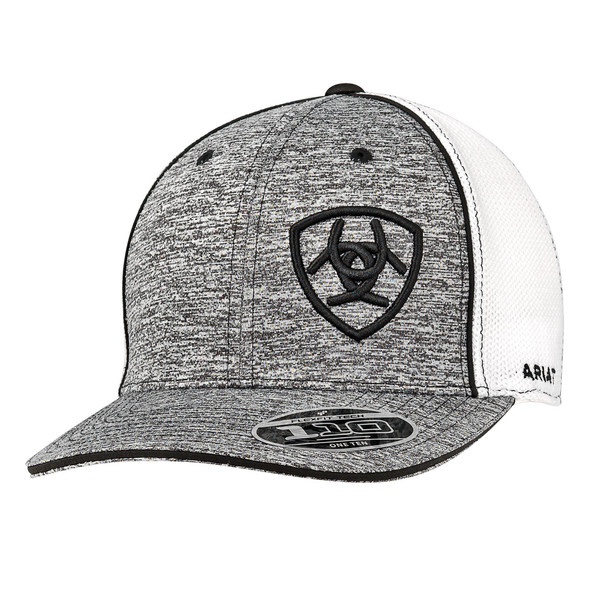 ARIAT FLEXFIT 110 BLACK HEATHER CAP - HATS CAP  - 1504901