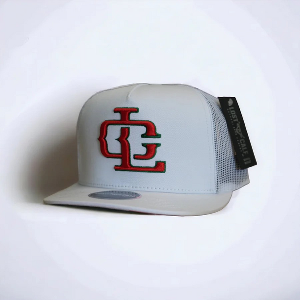 LOST CALF LC LOGO MEX WHITE MESH - HATS CAP  - LC LOGO MEX