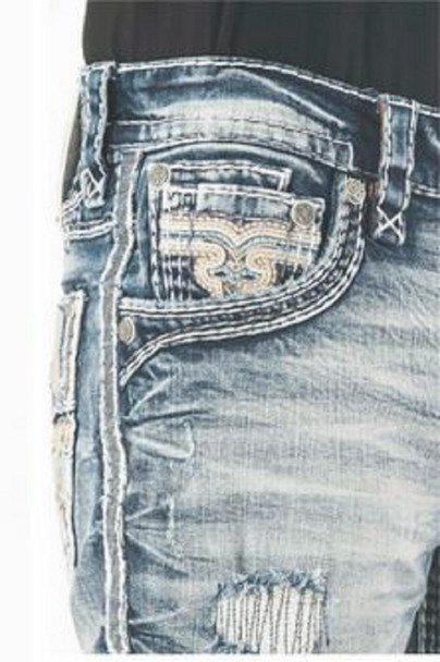 ROCK REVIVAL ELIN H203 SHORTS - MENS JEANS  - RP3840H203