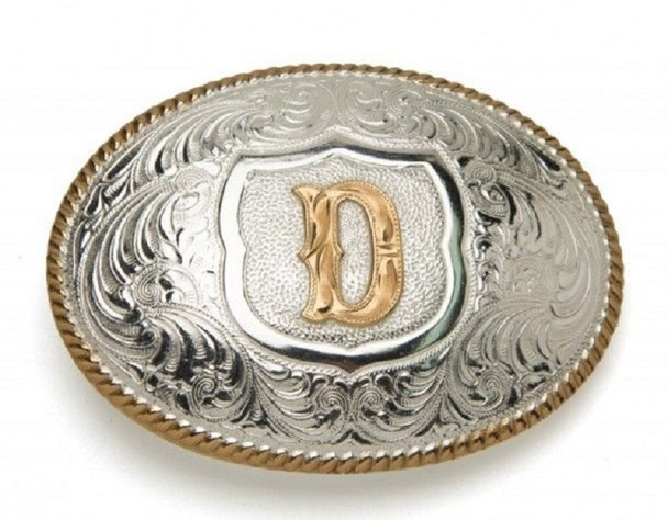CRUMRINE OVAL INITIAL D BUCKLE - ACC BUCKLE  - C10380-D