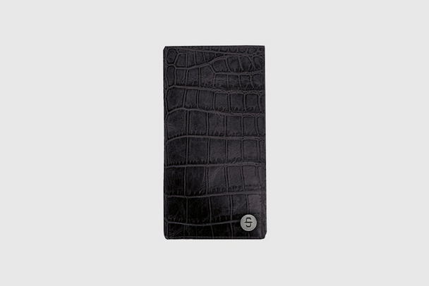 STETSON BLACK CROCODILE CHECKBOOK - ACCESSORIES WALLET  - 9801003-001