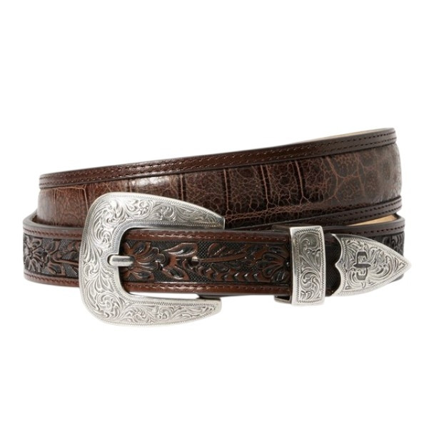STETSON BROWN COGNAC CROCO PRINT - ACCESSORIES BELT MEN - 9911500-267