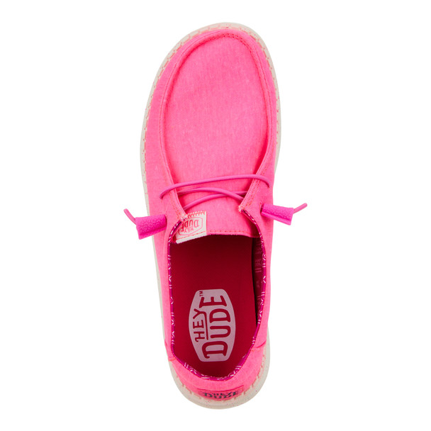 HEY DUDE WENDY STRETCH CANVAS PINK - FOOTWEAR LADIES  - 40902-676