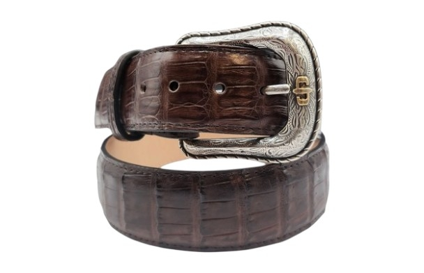 STETSON CAIMAN LEATHER BROWN - ACCESSORIES BELT MEN - 9917500-232