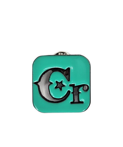 CACTUS RANCH CASA RAUL LOGO TURQUOISE - ACCESSORIES HAT CAP PINS  - CRHP-56