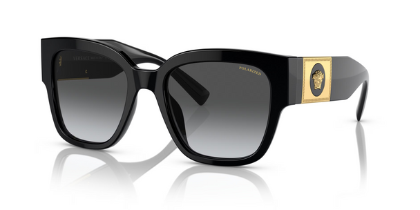 VERSACE BLACK WITH POLAR GREY GRADIENT - SUNGLASS VERSACE  - 4437UGB1/T3