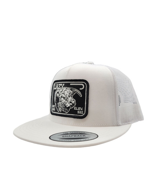 LAZY J RANCH WEAR ICY WHITE ELEVATION HEREFOD - HATS CAP  - WHITE4ELEV