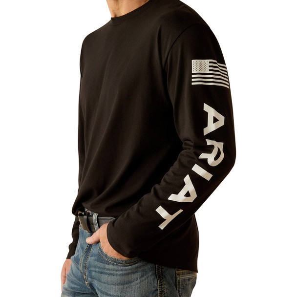 ARIAT ELEVATED V2 BLACK - MENS SHIRT  - 10054193