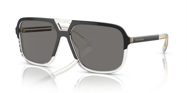 DOLCE & GABBANA TOP BLACK ON CRYSTAL POLARIZED - SUNGLASS DOLCE & GABBANA  - 4354501/81
