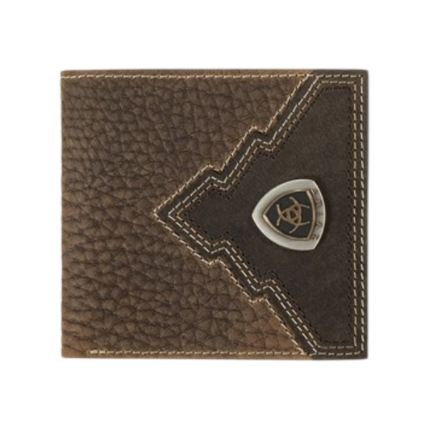 ARIAT LARGE BIFOLD DARK BROWN - ACCESSORIES WALLET  - A35622282