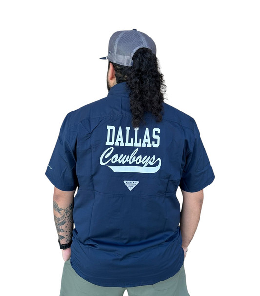 COLUMBIA CLG SLACK CAMP SHIRT NAVY - MENS SHIRT  - 1958291466
