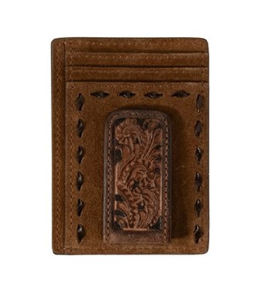 NOCONA MONEY CLIP ROUGHOUT LACE TAN - ACCESSORIES WALLET  - N500047508