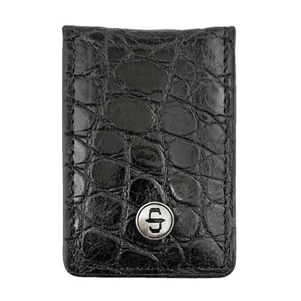 STETSON BLACK CROC EMBOSS  MONEY CLIP - ACCESSORIES WALLET  - 9801004-001