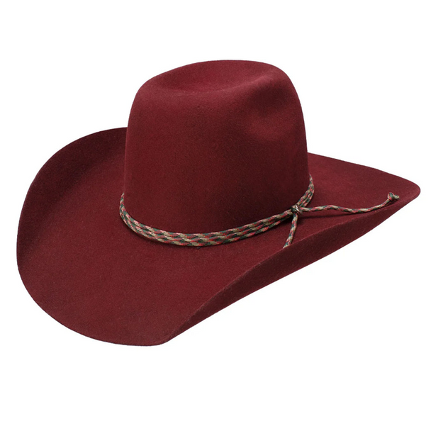 RESISTOL BRONC HOOEY BURGUNDY 4X - HATS WOOLS  - RWBRNC-904282