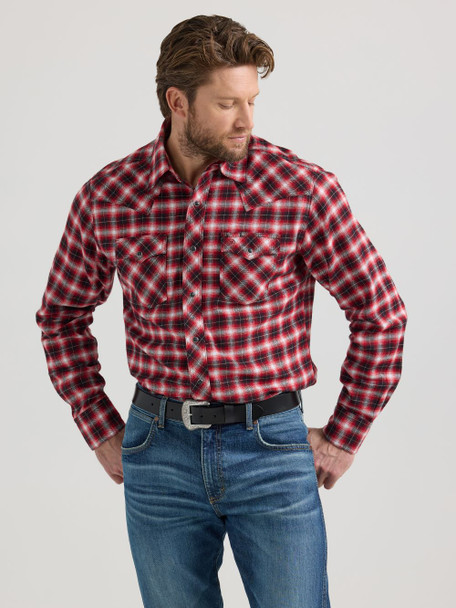 WRANGLER RETRO FLANNEL CANDY APPLE - MENS SHIRT  - 112351487
