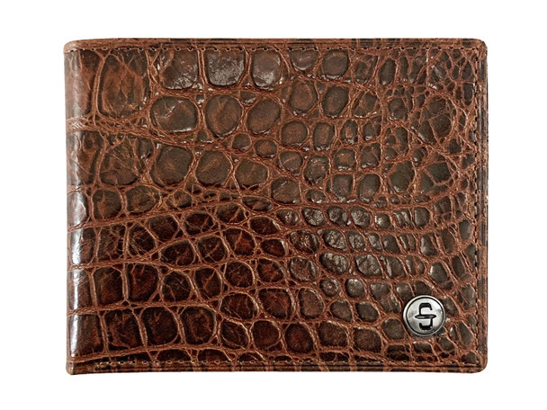 STETSON BIFOLD CROCODILE BROWN - ACCESSORIES WALLET  - 9801002-233