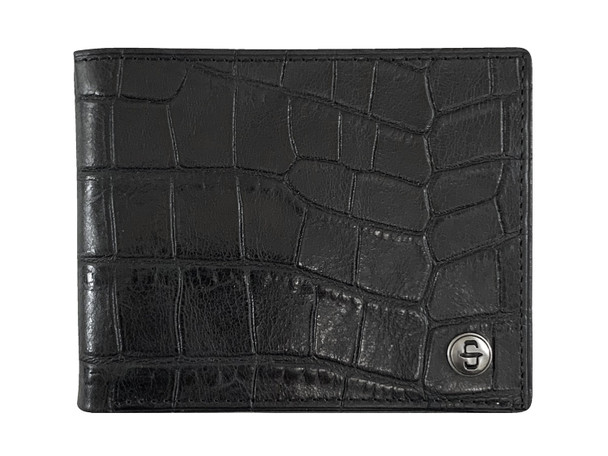 STETSON BIFOLD CAIMAN EMBOSS BLACK - ACCESSORIES WALLET  - 9801002-001