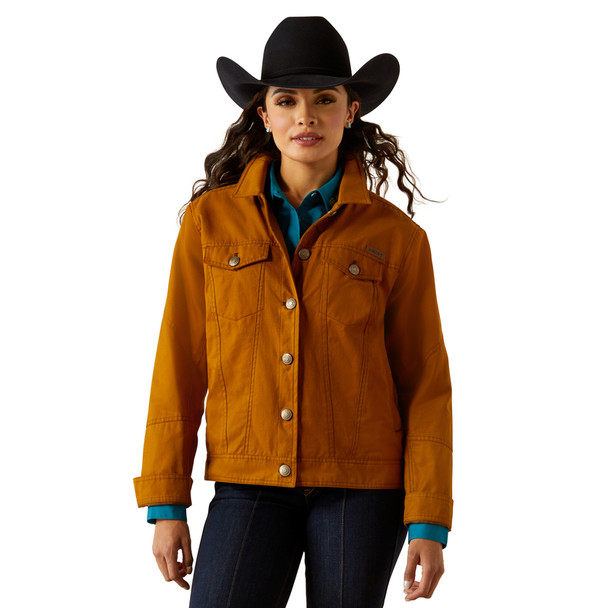 ARIAT GRIZZLY RANCHER CHESTNUT HORSE - LADIES JACKET  - 10052600