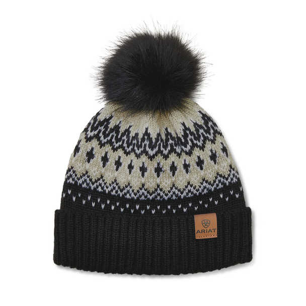 ARIAT HANSFORD BEANIE BLACK - HATS BEANIE  - 10053853