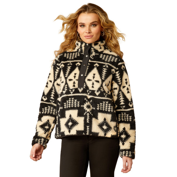 ARIAT WINSLOW SOUTHWEST PRINT BLACK - LADIES SWEATSHIRT  - 10053010