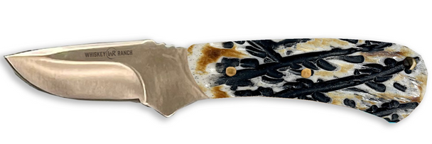 Whiskey Bent Hat Co. BURNT BONE MINI SKINNER - ACC KNIVES  - WB44-16