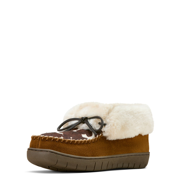ARIAT HIGH MOC COWPRINT AR4421-220 - FOOTWEAR LADIES SLIPPERS - 10058654
