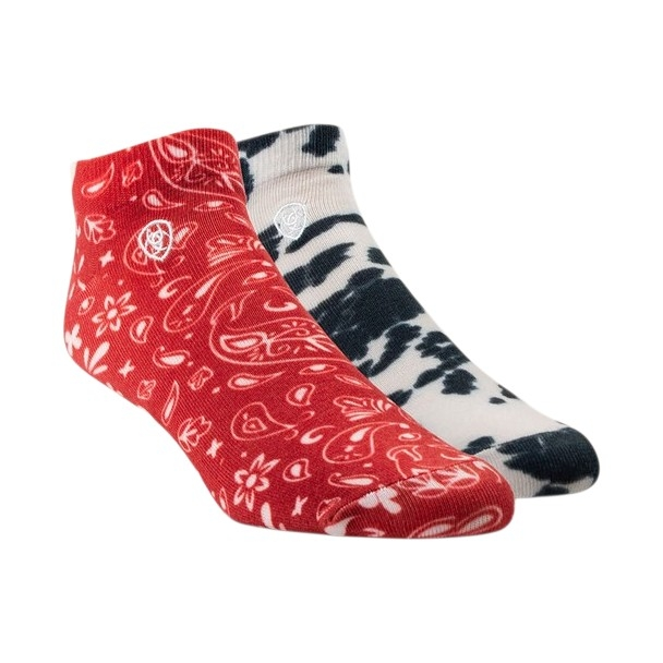 ARIAT PONY PRINT RED AND BLACK - ACCESSORIES SOCKS  - 10047864