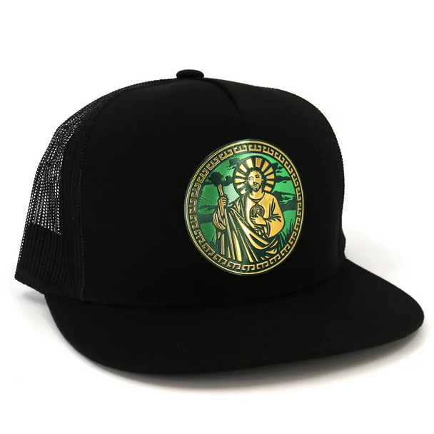 EL VIEJON SAN JUDAS BLACK FLAT - HATS CAP  - SAN JUDAS 2