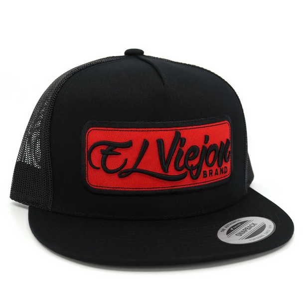 EL VIEJON EV PATCH BLACK RED FLAT - HATS CAP  - EV PATCH 2