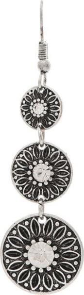 RAIN CRYSTAL TRIPLE FLOWER - ACCESSORIES JEWELRY EARRINGS - E3884S