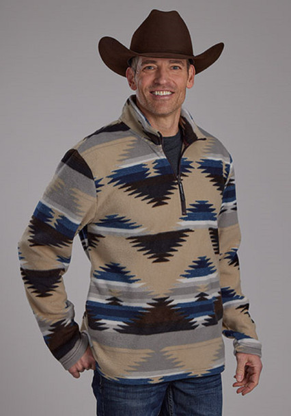 ROPER TAN FLEECE ZIP FRONT - MENS JACKET  - 03-097-0250-6631TAN