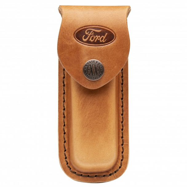 CASE FORD EMBOSSED MEDIUM BROWN - ACC KNIVE SHEATH  - 14329
